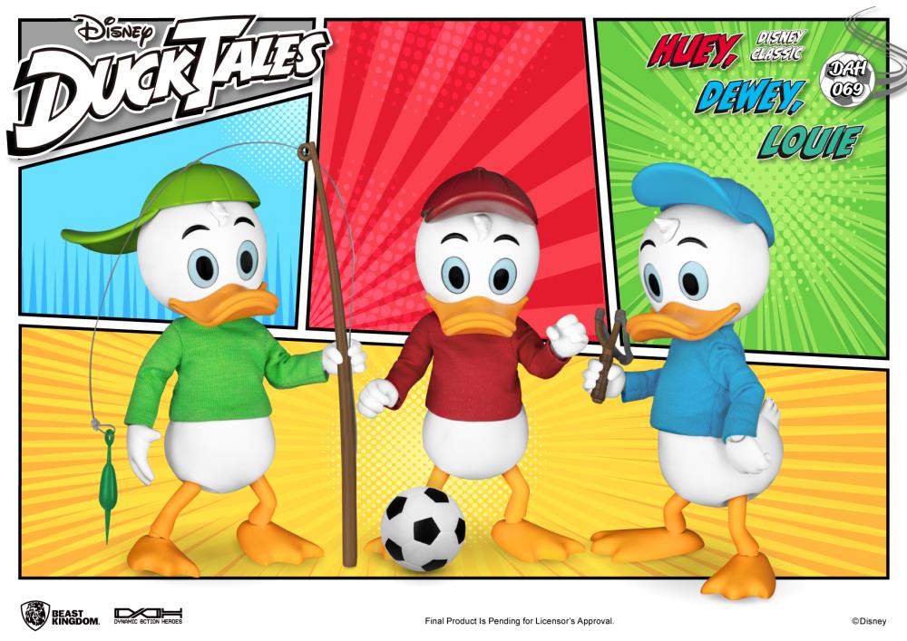 DuckTales Dynamic 8ction Heroes DAH-069 Huey, Dewey, & Louie Set of 3 Figures Gallery Image 4