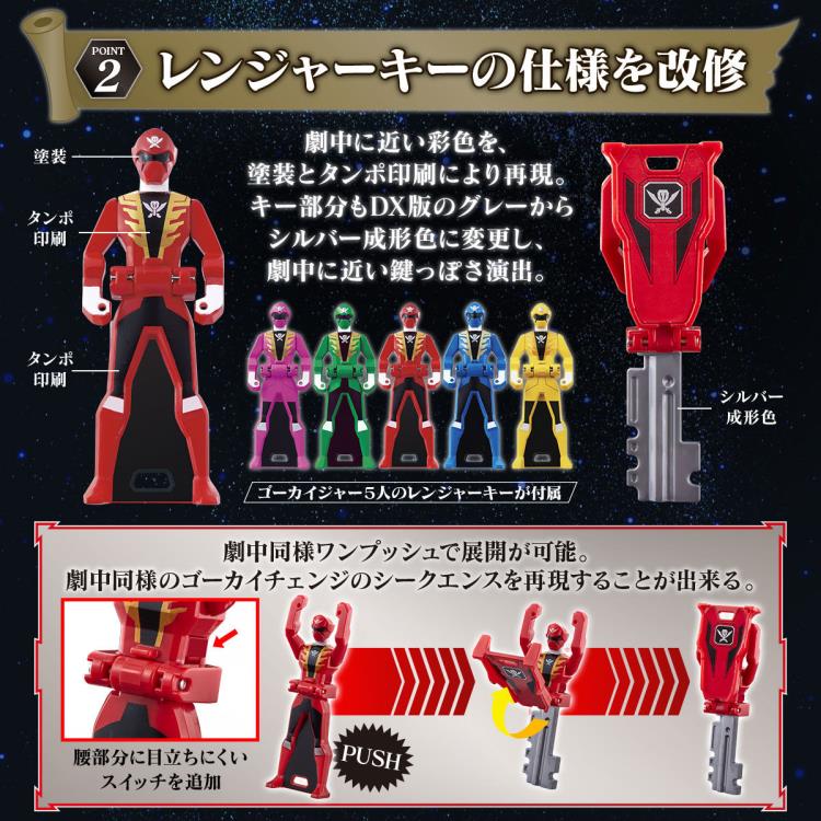 Kaizoku Sentai Gokaiger 10th Anniversary Morpher (Memorial Edition) w/ Ranger Key Set Gallery Image 8