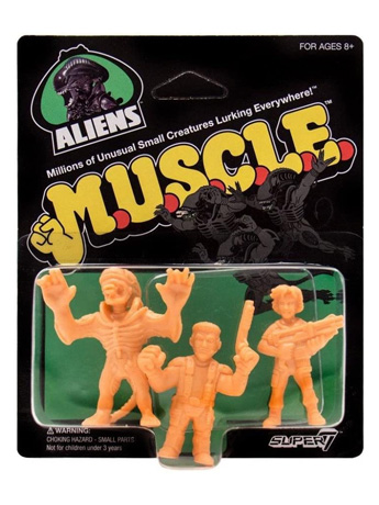 Aliens M.U.S.C.L.E. Pack B: Hicks, Alien Warrior (Mouth Open), Ripley Gallery Image 2