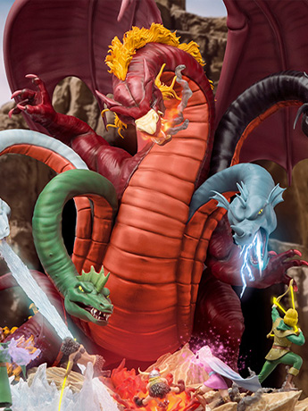 Dungeons & Dragons Tiamat Battle 1/20 Demi Art Scale Limited Edition Statue Gallery Image 2