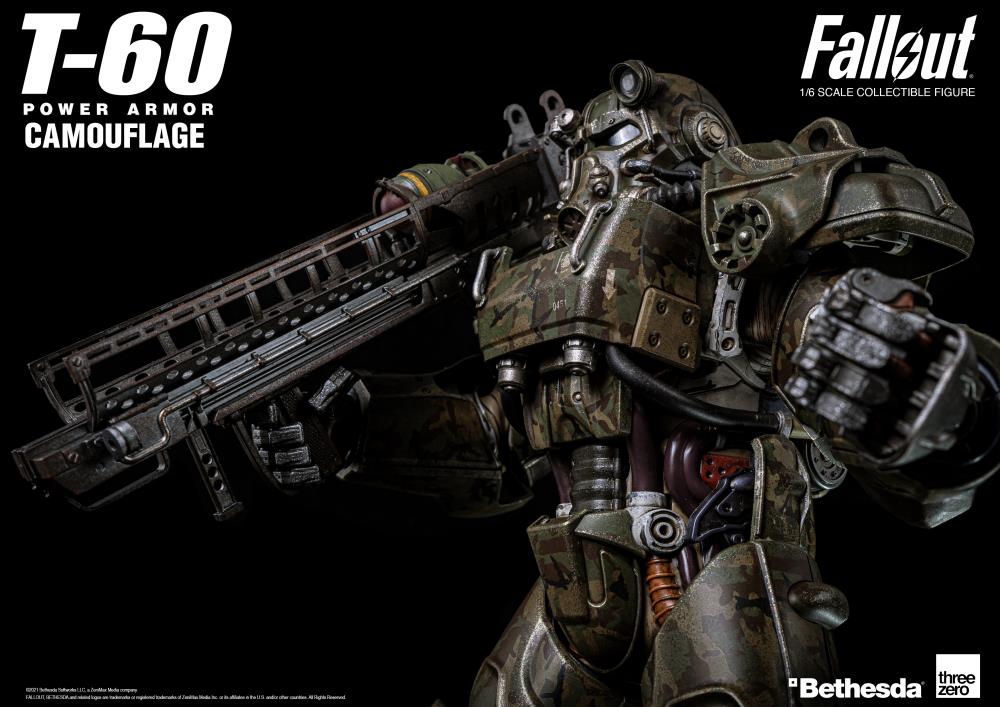 Fallout T-60 Power Armor Camouflage 1/6 Scale Figure Gallery Image 24