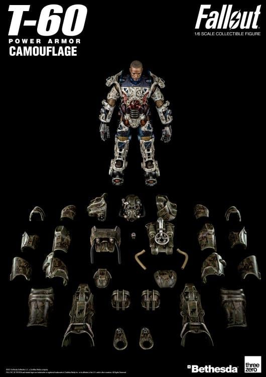Fallout T-60 Power Armor Camouflage 1/6 Scale Figure Gallery Image 12