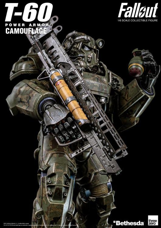 Fallout T-60 Power Armor Camouflage 1/6 Scale Figure Gallery Image 21