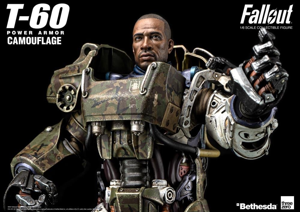 Fallout T-60 Power Armor Camouflage 1/6 Scale Figure Gallery Image 18