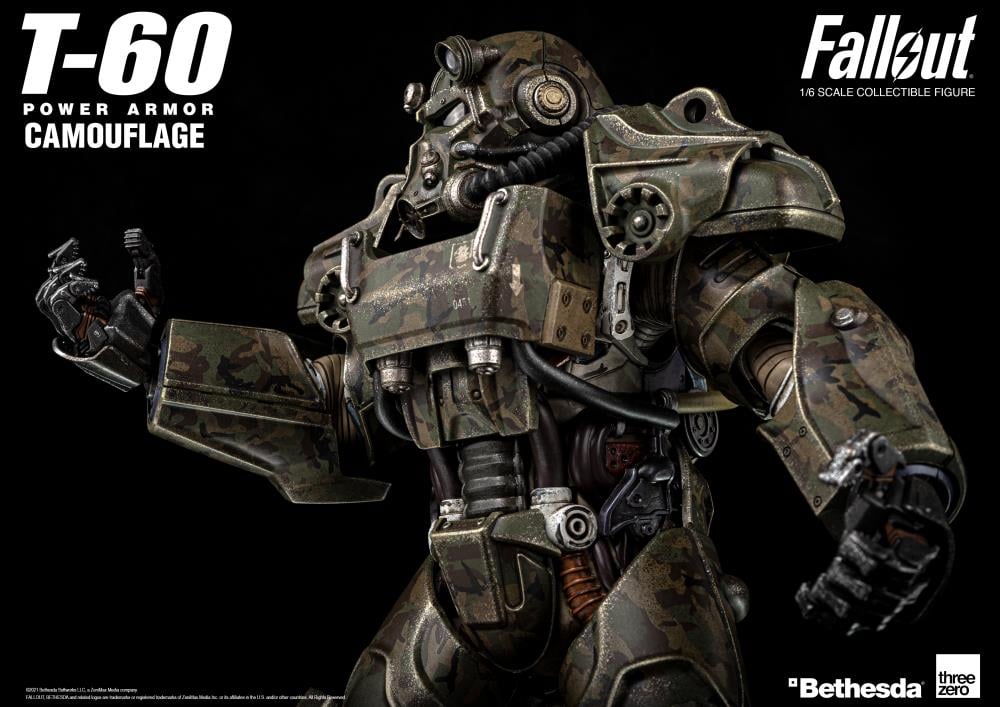 Fallout T-60 Power Armor Camouflage 1/6 Scale Figure Gallery Image 14