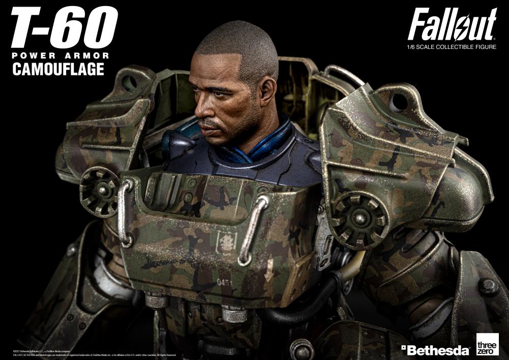 Fallout T-60 Power Armor Camouflage 1/6 Scale Figure Gallery Image 17