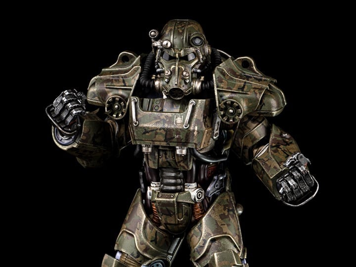 Fallout T-60 Power Armor Camouflage 1/6 Scale Figure Gallery Image 1