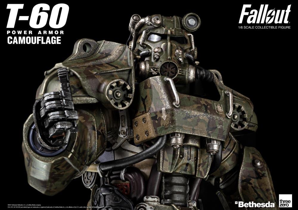 Fallout T-60 Power Armor Camouflage 1/6 Scale Figure Gallery Image 13