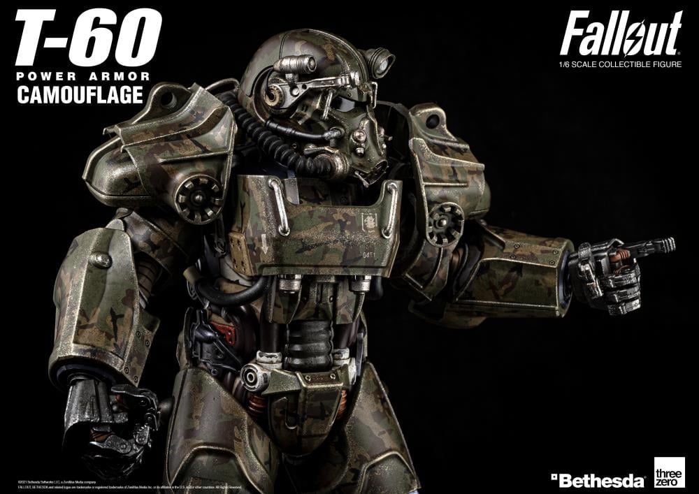 Fallout T-60 Power Armor Camouflage 1/6 Scale Figure Gallery Image 15