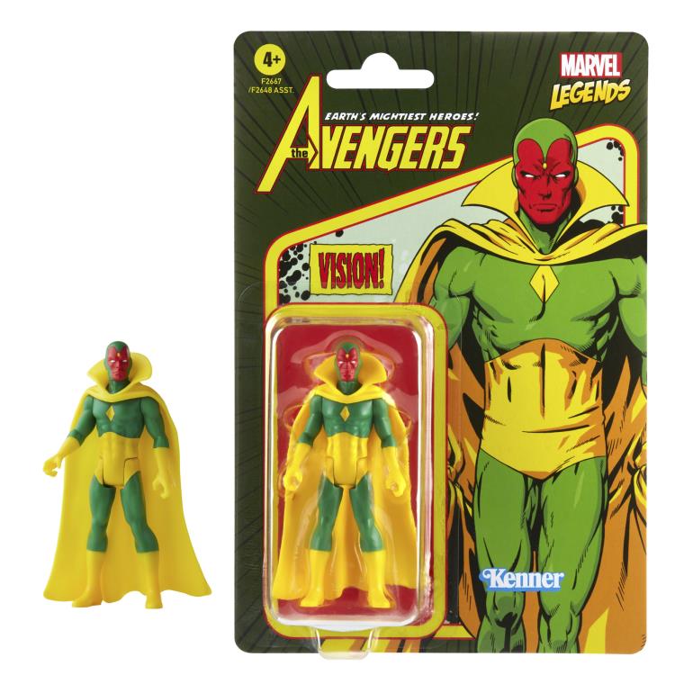Marvel Legends Retro Collection 3.75" Vision Action Figure Gallery Image 5