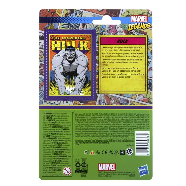 Marvel Legends Retro Collection 3.75" Grey Hulk Action Figure Gallery Image 4