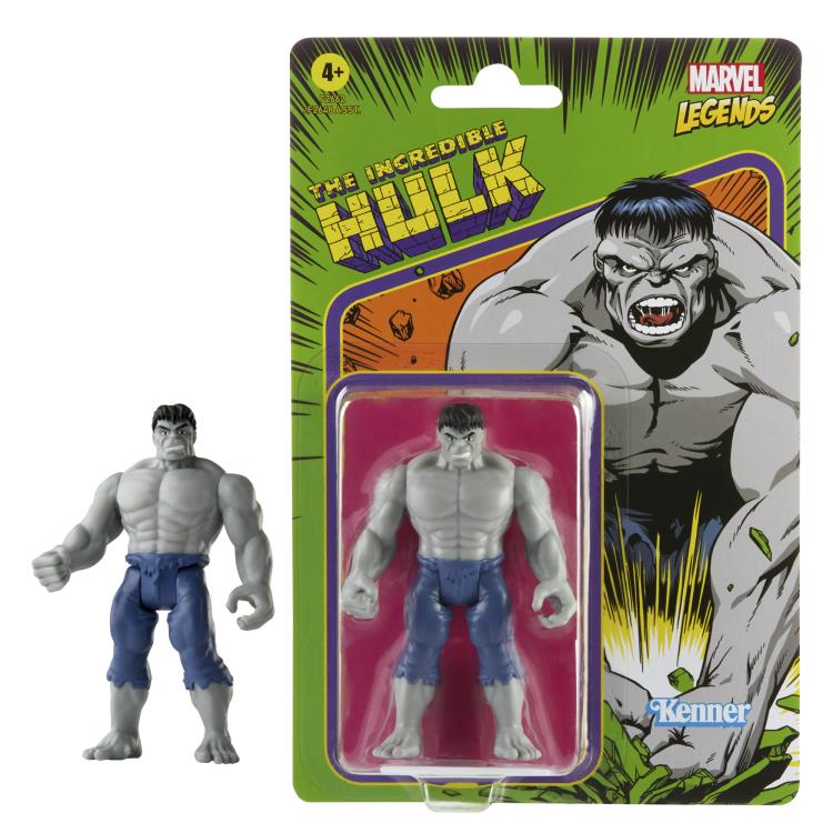 Marvel Legends Retro Collection 3.75" Grey Hulk Action Figure Gallery Image 5