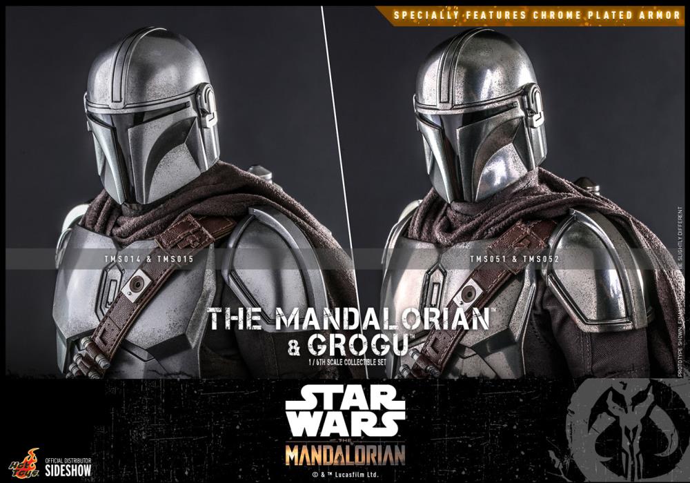 The Mandalorian TMS051 The Mandalorian and Grogu 1/6th Scale Collectible Figure Set Gallery Image 9