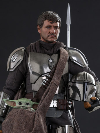 The Mandalorian TMS051 The Mandalorian and Grogu 1/6th Scale Collectible Figure Set Gallery Image 2