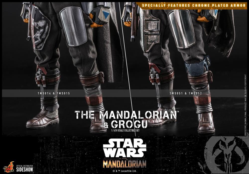 The Mandalorian TMS051 The Mandalorian and Grogu 1/6th Scale Collectible Figure Set Gallery Image 8