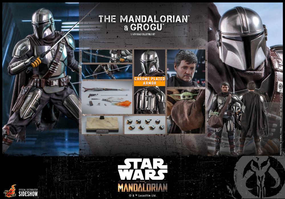 The Mandalorian TMS051 The Mandalorian and Grogu 1/6th Scale Collectible Figure Set Gallery Image 15