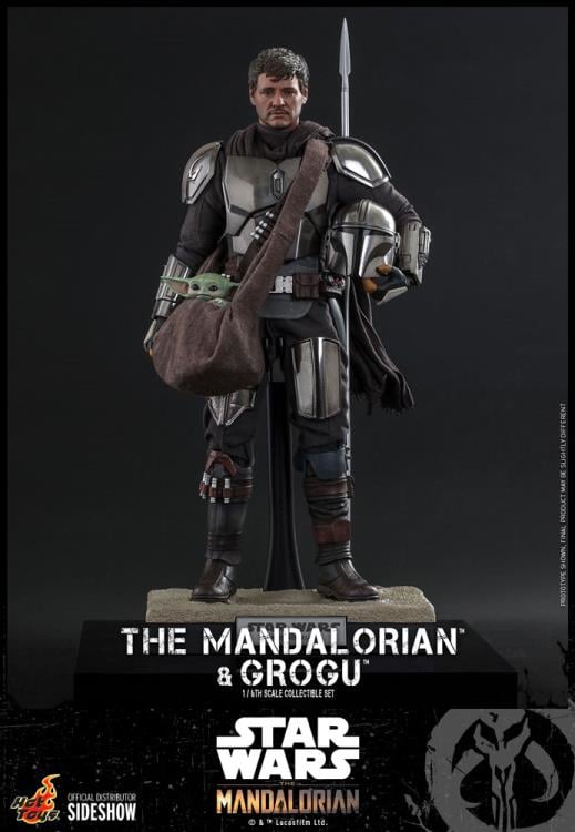 The Mandalorian TMS051 The Mandalorian and Grogu 1/6th Scale Collectible Figure Set Gallery Image 3
