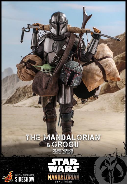 The Mandalorian TMS052 The Mandalorian and Grogu 1/6th Scale Deluxe Collectible Figure Set Gallery Image 14