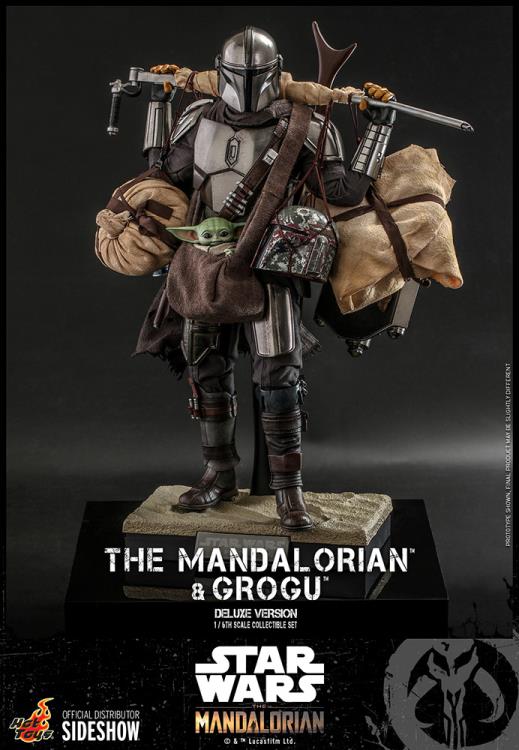 The Mandalorian TMS052 The Mandalorian and Grogu 1/6th Scale Deluxe Collectible Figure Set Gallery Image 15