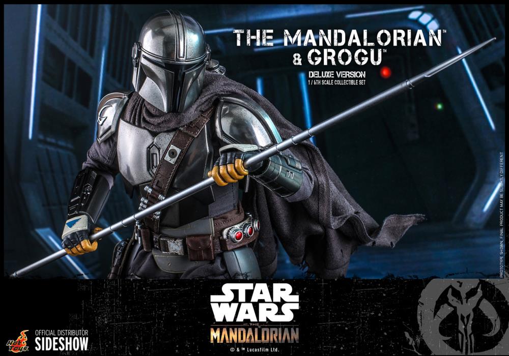 The Mandalorian TMS052 The Mandalorian and Grogu 1/6th Scale Deluxe Collectible Figure Set Gallery Image 21