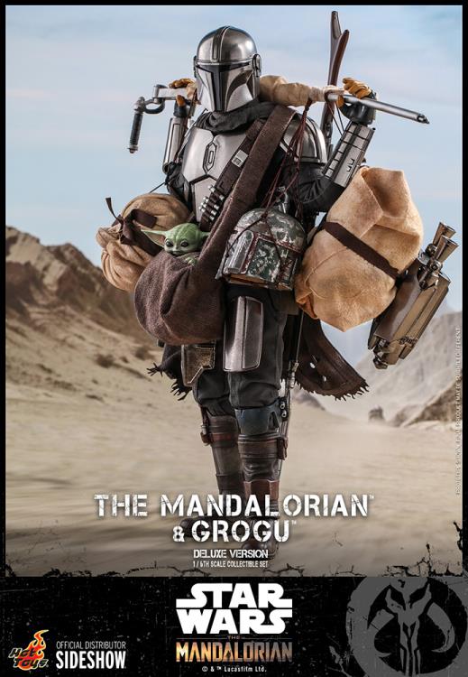 The Mandalorian TMS052 The Mandalorian and Grogu 1/6th Scale Deluxe Collectible Figure Set Gallery Image 11