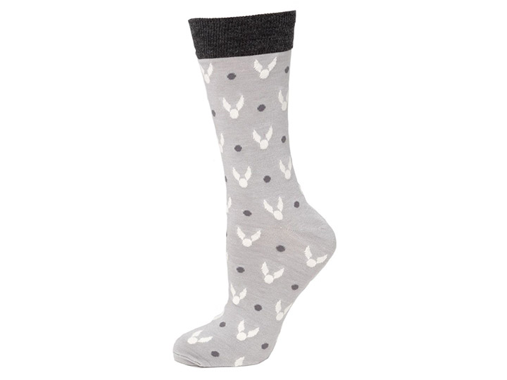 Harry Potter Golden Snitch Gray Socks Gallery Image 1