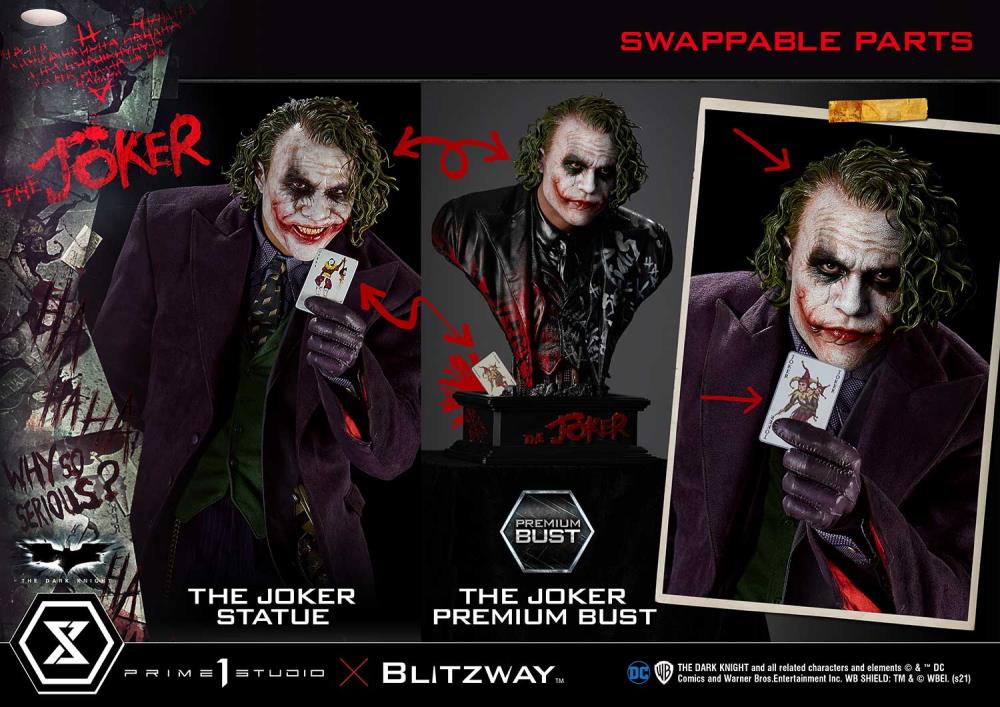 The Dark Knight Museum Masterline The Joker 1/3 Scale Bust Gallery Image 24