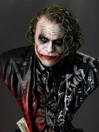 The Dark Knight Museum Masterline The Joker 1/3 Scale Bust Gallery Image 2