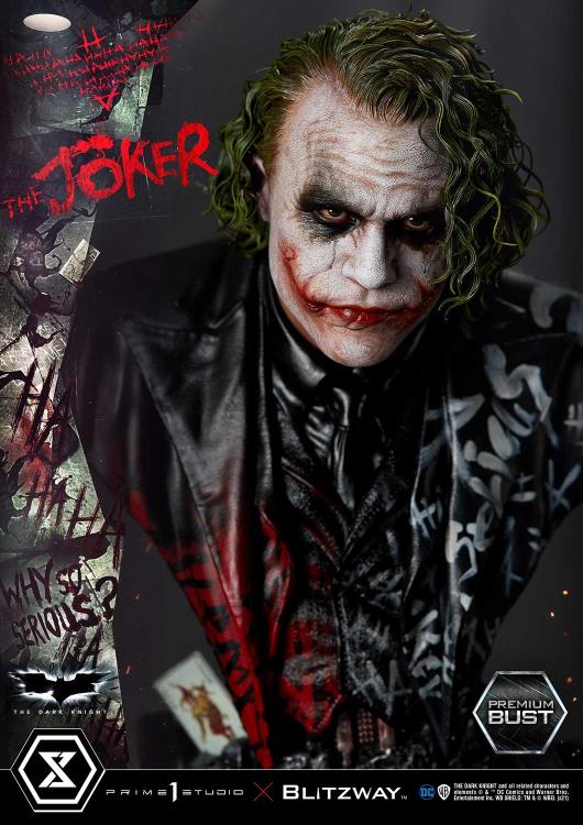The Dark Knight Museum Masterline The Joker 1/3 Scale Bust Gallery Image 5