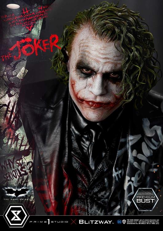 The Dark Knight Museum Masterline The Joker 1/3 Scale Bust Gallery Image 7