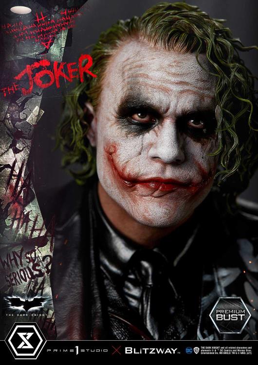The Dark Knight Museum Masterline The Joker 1/3 Scale Bust Gallery Image 8