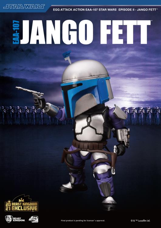Star Wars: Attack of the Clones Egg Attack Action EAA-107SP Jango Fett 2021 Summer Exclusive Figure Gallery Image 5