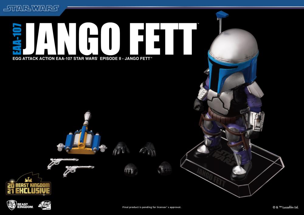 Star Wars: Attack of the Clones Egg Attack Action EAA-107SP Jango Fett 2021 Summer Exclusive Figure Gallery Image 9