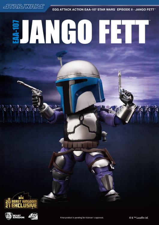 Star Wars: Attack of the Clones Egg Attack Action EAA-107SP Jango Fett 2021 Summer Exclusive Figure Gallery Image 3