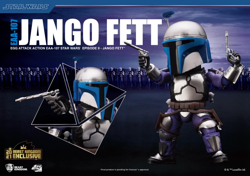 Star Wars: Attack of the Clones Egg Attack Action EAA-107SP Jango Fett 2021 Summer Exclusive Figure Gallery Image 4