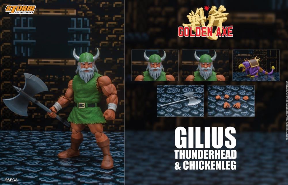 Golden Axe Gilius Thunderhead & Chickenleg 1/12 Scale Action Figure Set Gallery Image 19