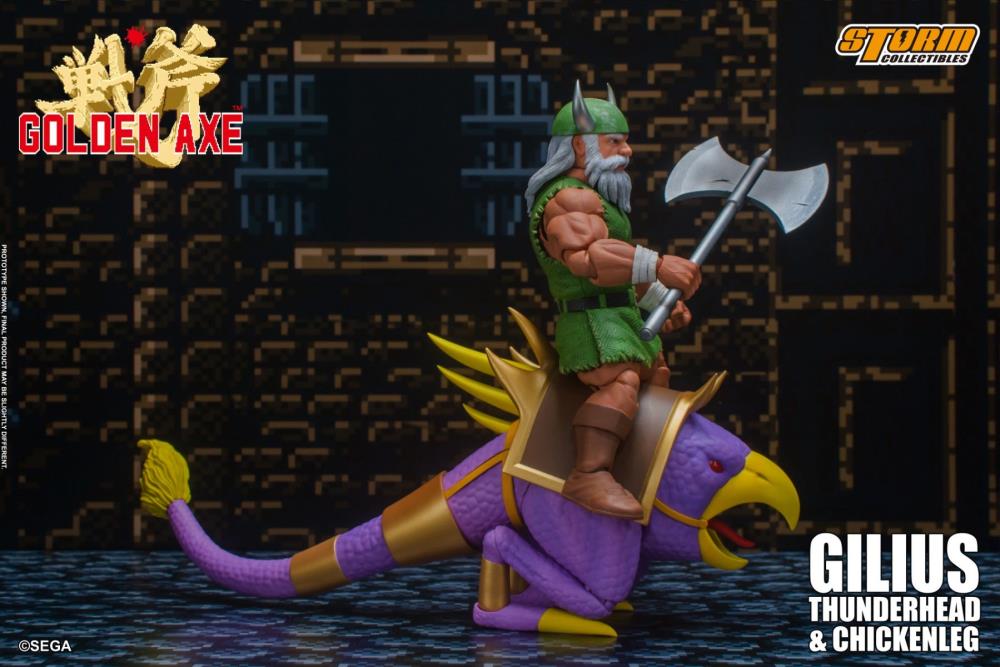 Golden Axe Gilius Thunderhead & Chickenleg 1/12 Scale Action Figure Set Gallery Image 15