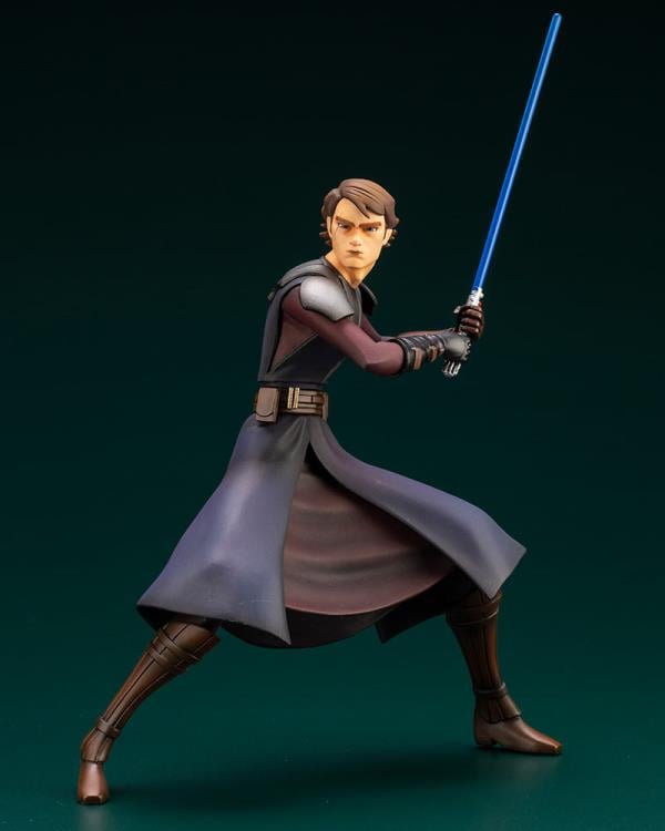 Star Wars: The Clone Wars ArtFX+ Anakin Skywalker Statue (With Ahsoka Tano Piece) Gallery Image 3