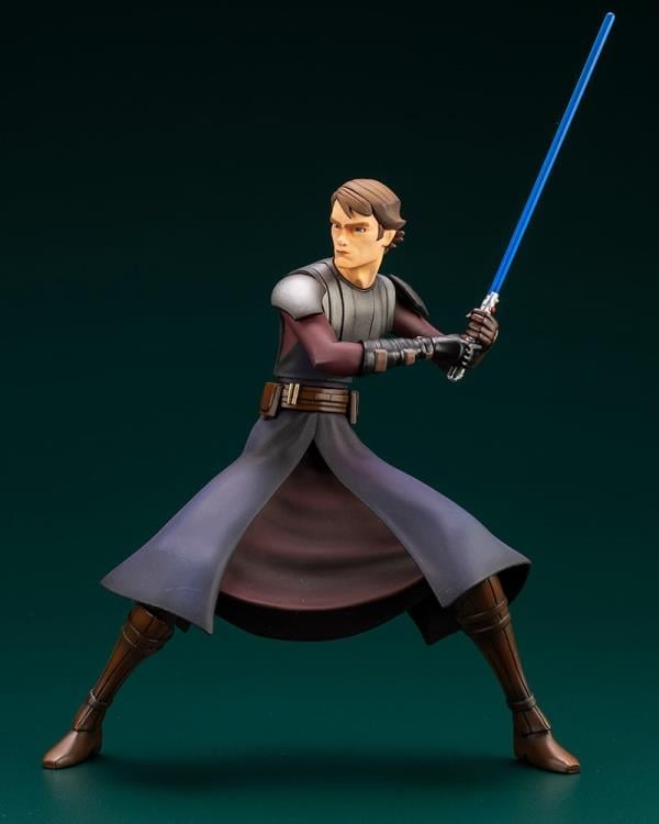 Star Wars: The Clone Wars ArtFX+ Anakin Skywalker Statue (With Ahsoka Tano Piece) Gallery Image 4