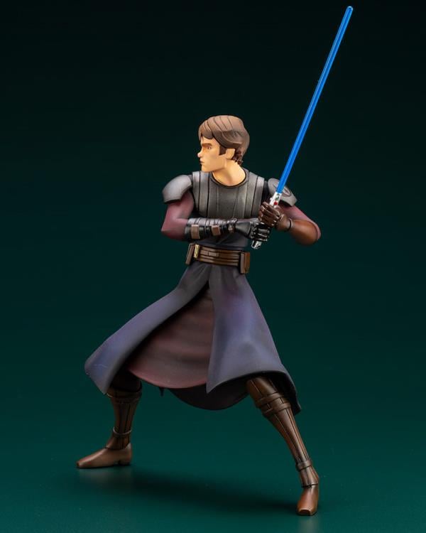 Star Wars: The Clone Wars ArtFX+ Anakin Skywalker Statue (With Ahsoka Tano Piece) Gallery Image 5