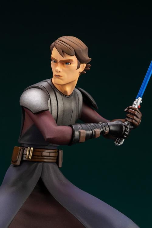 Star Wars: The Clone Wars ArtFX+ Anakin Skywalker Statue (With Ahsoka Tano Piece) Gallery Image 12