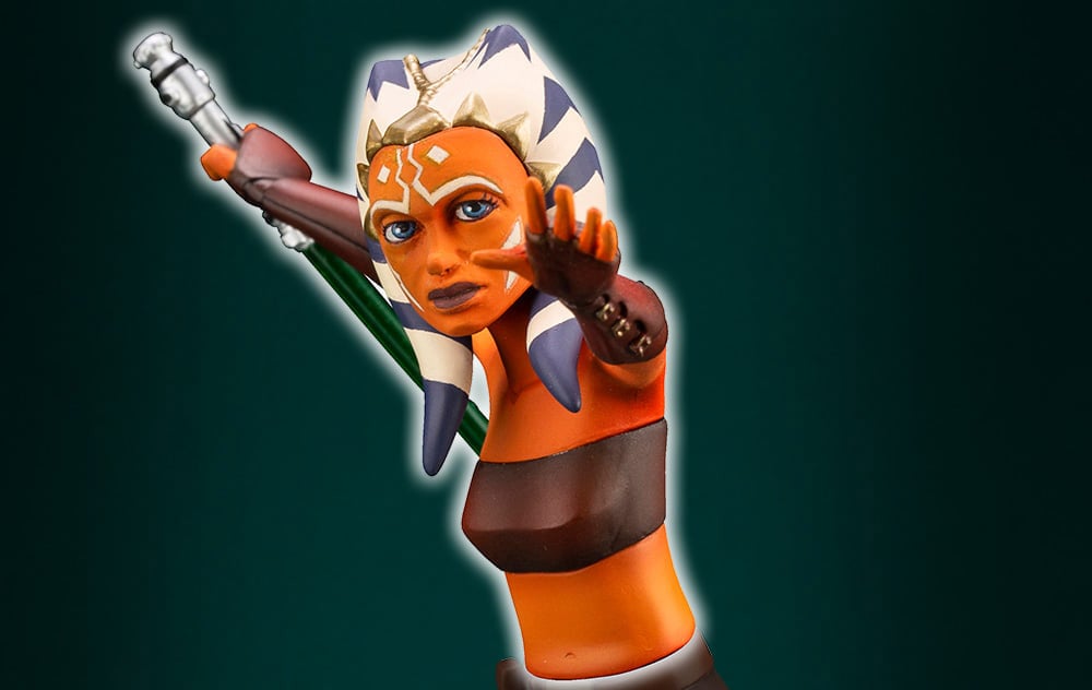 Star Wars: The Clone Wars ArtFX+ Anakin Skywalker Statue (With Ahsoka Tano Piece) Gallery Image 15