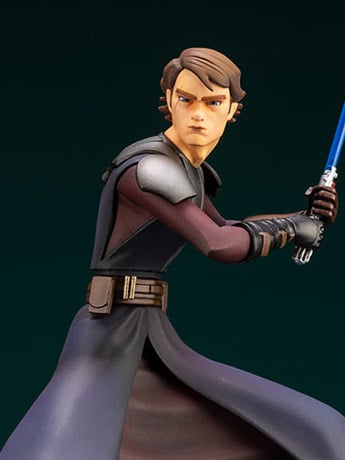 Star Wars: The Clone Wars ArtFX+ Anakin Skywalker Statue (With Ahsoka Tano Piece) Gallery Image 2