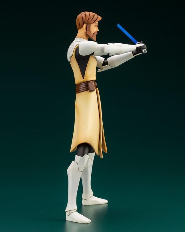 Star Wars: The Clone Wars ArtFX+ Obi-Wan Kenobi Statue (With Ahsoka Tano Piece) Gallery Image 9