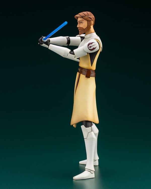 Star Wars: The Clone Wars ArtFX+ Obi-Wan Kenobi Statue (With Ahsoka Tano Piece) Gallery Image 5