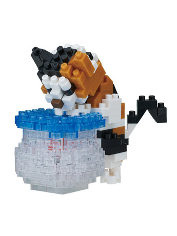 Cats Nanoblock Collection Series Fishbowl Cat Gallery Image 2