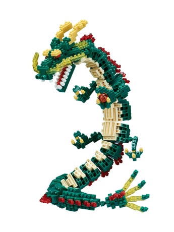 Nanoblock Fantastic Animal Collection Series Dragon (Renewal) Gallery Image 2