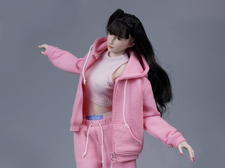 Hooded Sweater Suit (Pink) 1/6 Scale Accessory Set Gallery Image 1