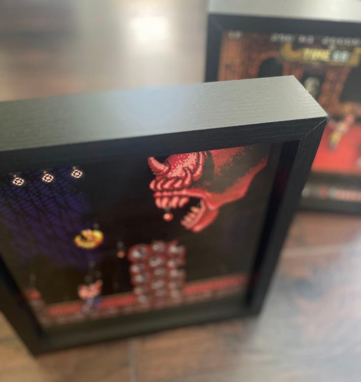 Contra Dragon God Java Pixel Frame (9x9) Gallery Image 4