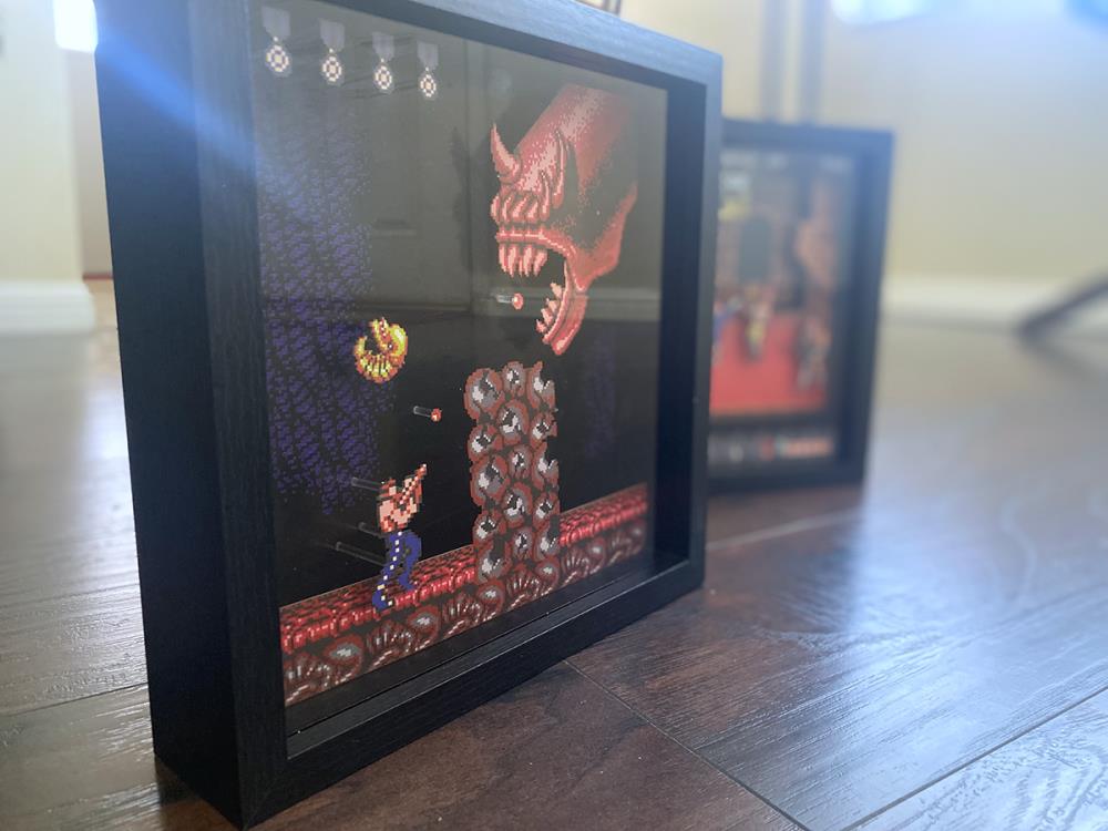 Contra Dragon God Java Pixel Frame (9x9) Gallery Image 3
